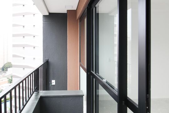 Varanda de kitnet/studio à venda com 1 quarto, 26m² em Vila Olímpia, São Paulo