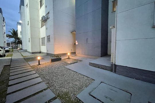 entrada do bloco de apartamento para alugar com 2 quartos, 49m² em Picadas do Sul, São José