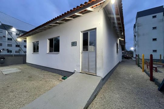 Área comum - Salão de festas de apartamento para alugar com 2 quartos, 49m² em Picadas do Sul, São José