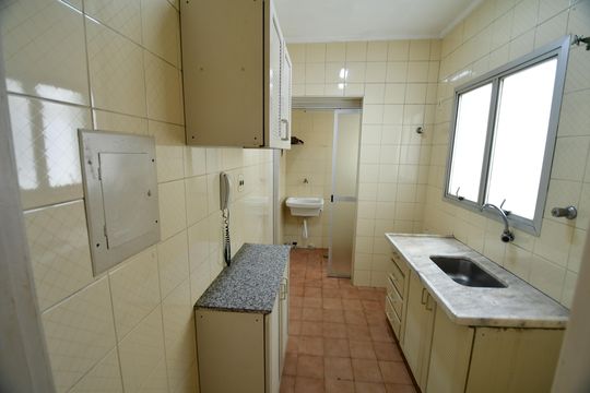 Cozinha de apartamento à venda com 1 quarto, 47m² em Chácara da Barra, Campinas