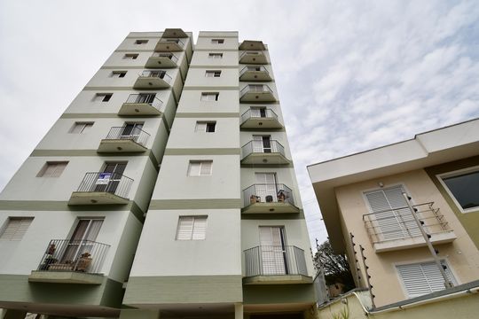 Fachada / Placa de apartamento à venda com 1 quarto, 47m² em Chácara da Barra, Campinas