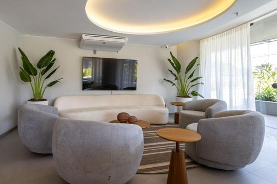 Área externa de kitnet/studio para alugar com 1 quarto, 40m² em Barra da Tijuca, Rio de Janeiro