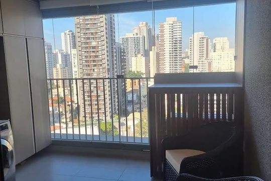 Varanda de apartamento à venda com 2 quartos, 68m² em Itaim Bibi, São Paulo