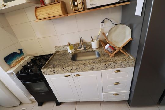 Cozinha  de apartamento para alugar com 2 quartos, 49m² em Recreio das Acacias, Ribeirão Preto