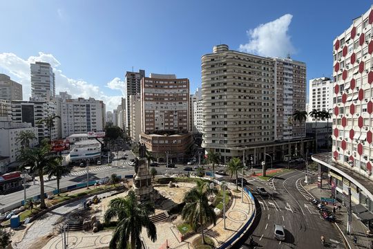 Vista da Sacada de apartamento para alugar com 2 quartos, 114m² em Gonzaga, Santos
