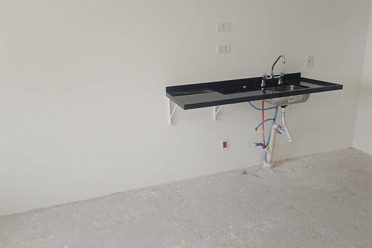 Cozinha de apartamento à venda com 1 quarto, 28m² em Vila Mariana, São Paulo
