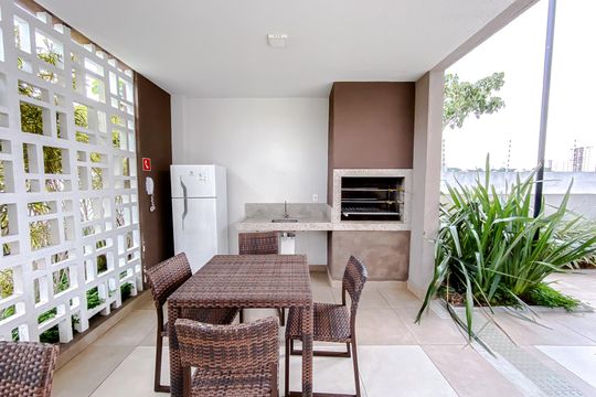 Área comum - Churrasqueira de apartamento para alugar com 1 quarto, 29m² em Jardim da Gloria, São Paulo