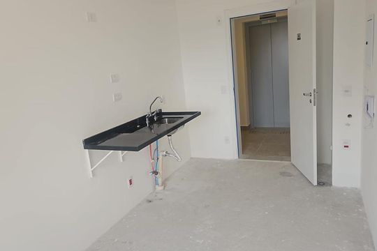 Cozinha de apartamento à venda com 1 quarto, 28m² em Vila Mariana, São Paulo