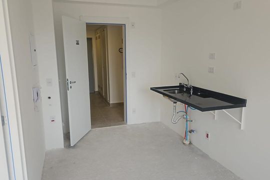 Cozinha de apartamento à venda com 1 quarto, 28m² em Vila Mariana, São Paulo