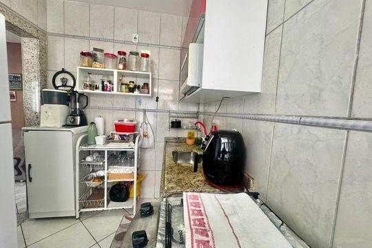 Cozinha e Área de Serviço de apartamento à venda com 1 quarto, 52m² em Havaí, Belo Horizonte