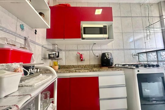 Cozinha e Área de Serviço de apartamento à venda com 1 quarto, 52m² em Havaí, Belo Horizonte