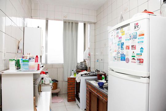 Cozinha + Área de Serviço de apartamento à venda com 2 quartos, 92m² em Floresta, Porto Alegre