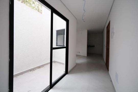 Sala/Cozinha de apartamento à venda com 1 quarto, 38m² em Vila Costa Melo, São Paulo