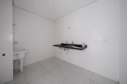Sala/Cozinha de apartamento à venda com 1 quarto, 38m² em Vila Costa Melo, São Paulo