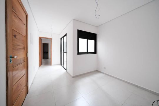 Sala/Cozinha de apartamento à venda com 1 quarto, 38m² em Vila Costa Melo, São Paulo