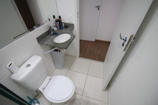 Suite Quarto 1 de apartamento à venda com 2 quartos, 52m² em Diamante, Belo Horizonte