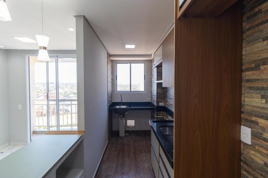 Cozinha de apartamento para alugar com 2 quartos, 44m² em Vila Palacios, Campinas