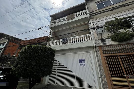 Fachada+Placa de casa à venda com 3 quartos, 240m² em Parque Savoi City, São Paulo