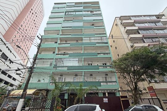 Fachada de apartamento para alugar com 1 quarto, 62m² em Boqueirão, Santos