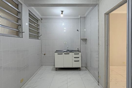 Cozinha de apartamento para alugar com 1 quarto, 62m² em Boqueirão, Santos