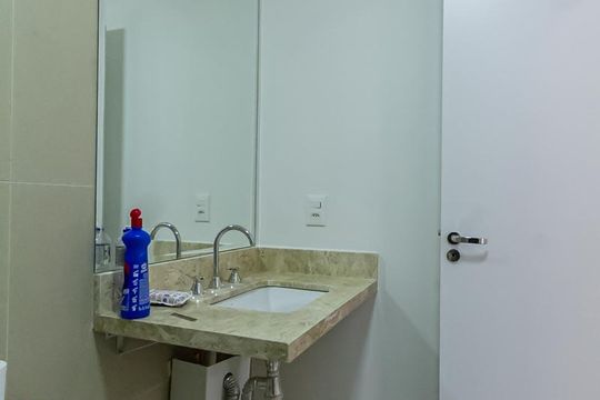Banheiro Social de apartamento à venda com 2 quartos, 76m² em Planalto, São Bernardo do Campo