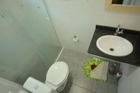 Banheiro  ( suíte 2 ) de casa para alugar com 3 quartos, 127m² em Conjunto Residencial Pombeva, São Bernardo do Campo
