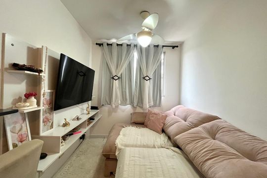Sala de apartamento à venda com 2 quartos, 51m² em Jardim Nova Europa, Campinas