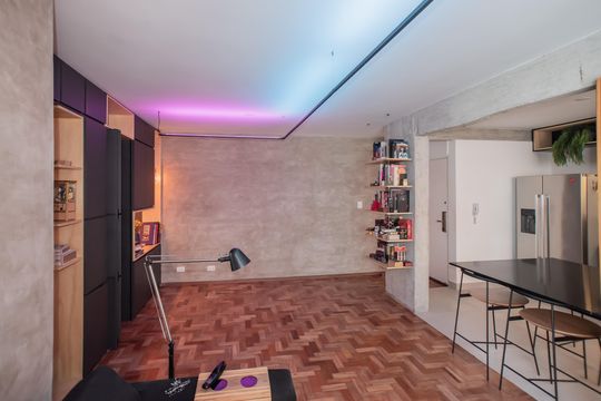 Sala de apartamento para alugar com 2 quartos, 83m² em Mirandópolis, São Paulo