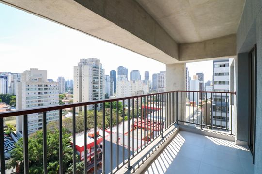 Varanda de apartamento para alugar com 2 quartos, 47m² em Santo Amaro, São Paulo
