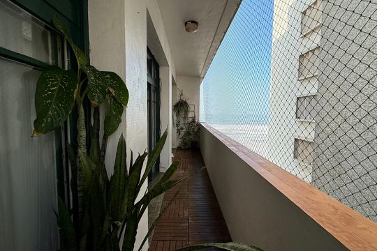 Varanda de apartamento para alugar com 2 quartos, 90m² em Barra Funda, Guarujá