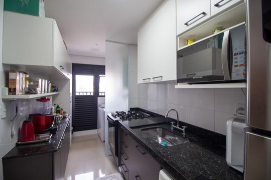 Cozinha de apartamento para alugar com 2 quartos, 69m² em Vila Lucy, Sorocaba