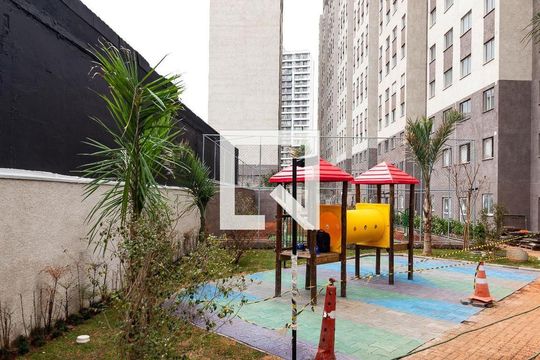 Área comum - Playground de apartamento para alugar com 2 quartos, 34m² em Várzea da Barra Funda, São Paulo