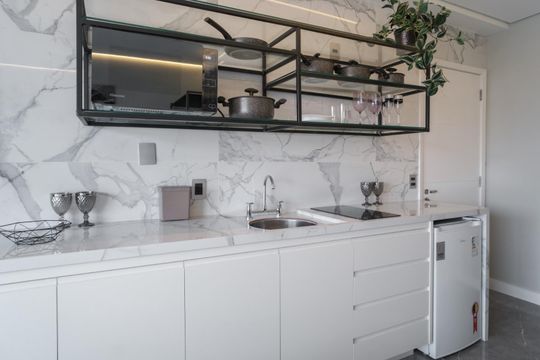 Cozinha de kitnet/studio à venda com 1 quarto, 25m² em Vila Mariana, São Paulo