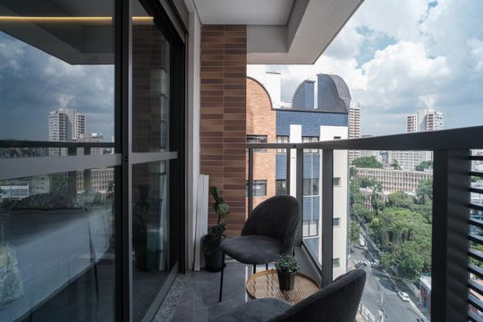 Varanda de kitnet/studio à venda com 1 quarto, 25m² em Vila Mariana, São Paulo