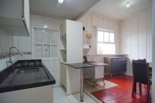 Cozinha de casa para alugar com 2 quartos, 80m² em Morro do Espelho, São Leopoldo