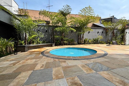 Área comum - Piscina de apartamento para alugar com 2 quartos, 143m² em Alphaville Industrial, Barueri