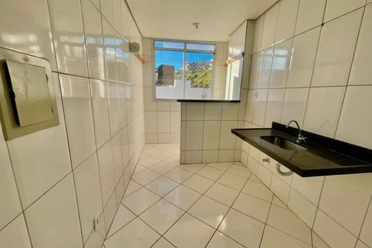 Cozinha de apartamento para alugar com 3 quartos, 73m² em Arvoredo II, Contagem