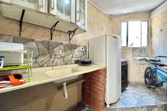 Cozinha de kitnet/studio para alugar com 1 quarto, 25m² em São Judas, São Paulo