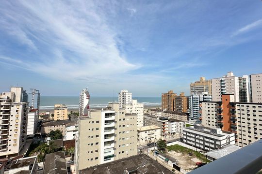 Vista de apartamento para alugar com 3 quartos, 150m² em Boqueirão, Praia Grande