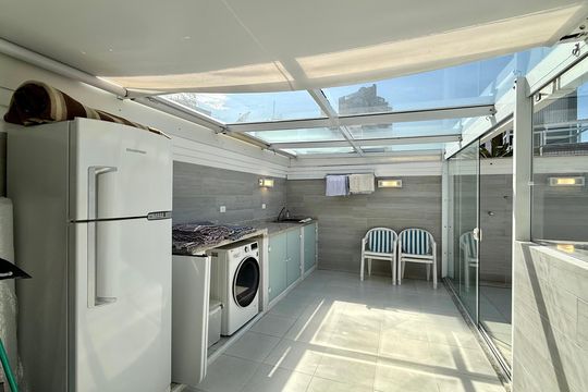 Área de Serviço de apartamento para alugar com 3 quartos, 102m² em Tortuga, Guarujá