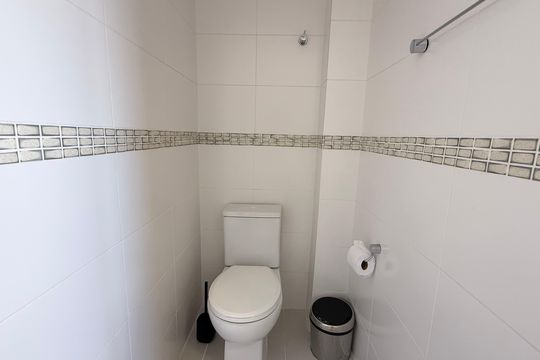Banheiro Suíte de apartamento para alugar com 3 quartos, 102m² em Tortuga, Guarujá