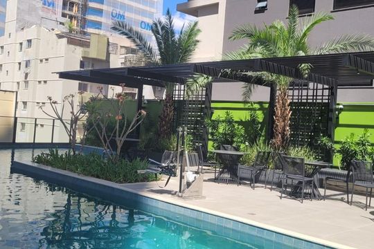 Área comum de apartamento para alugar com 1 quarto, 47m² em Setor Bueno, Goiânia