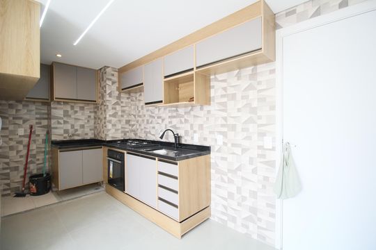 Cozinha de apartamento para alugar com 2 quartos, 44m² em Vila Andrade, São Paulo