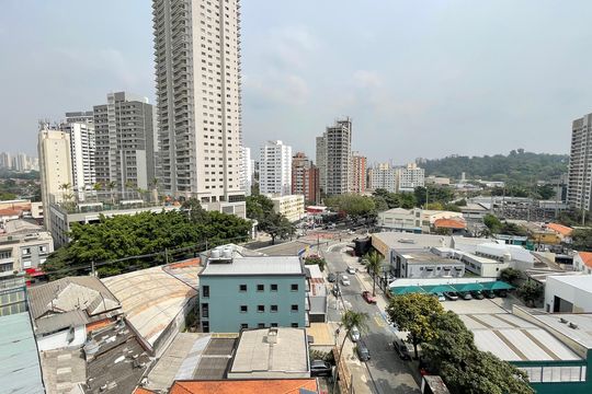 Varanda de kitnet/studio para alugar com 1 quarto, 27m² em Butantã, São Paulo