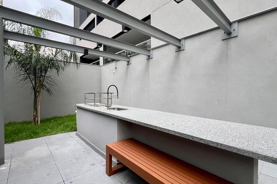Área comum - Churrasqueira de kitnet/studio à venda com 1 quarto, 72m² em Pompeia, São Paulo