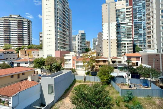 Vista da Varanda de kitnet/studio à venda com 1 quarto, 72m² em Pompeia, São Paulo