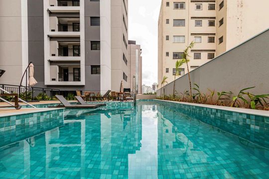 Área comum de apartamento para alugar com 2 quartos, 42m² em Barra Funda, São Paulo
