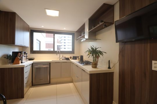 Cozinha - Armários de apartamento para alugar com 3 quartos, 167m² em Centro, Canoas