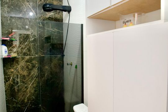 Banheiro Social de casa de condomínio à venda com 2 quartos, 100m² em Vila Darci Vargas, Belo Horizonte
