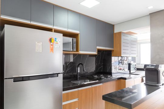 Cozinha   de apartamento para alugar com 1 quarto, 47m² em Vila Galvão, Guarulhos